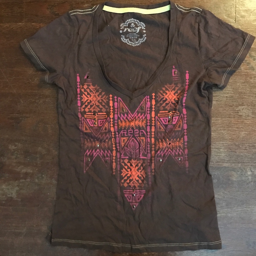 Reef women's v-neck T size XS